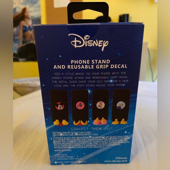 Disney Phone Stand and Reusable Grip Decal *NEW - Donald Duck - Picture 2 of 4